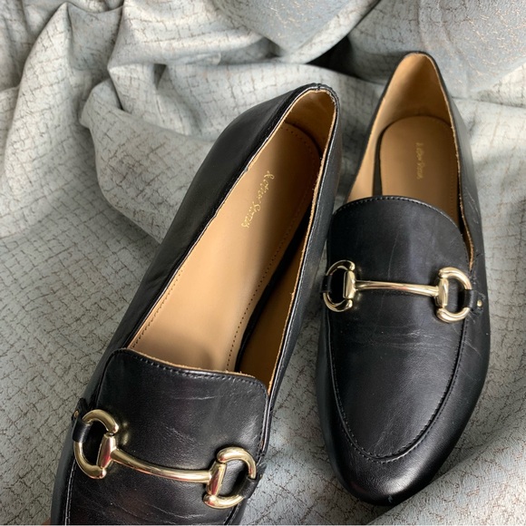 & Other Stories | Equestrian Buckle Classic Black Loafers | Size 7 - Picture 9 of 9